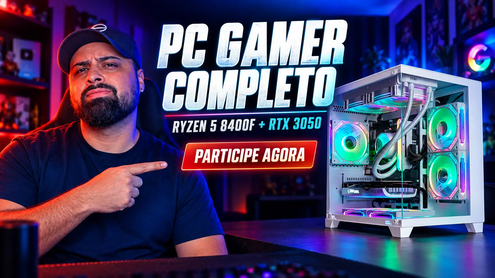 PC GAMER GOD OF WAR COMPLETO RYZEN 5 5500+ RTX 2060 SUPER 8GB — imagem 1